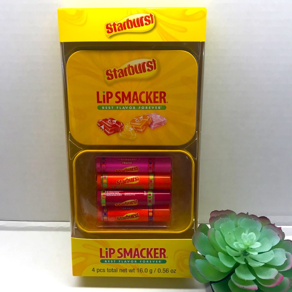 New Lip Smacker STARBURST Lip Balm Set w/Tin